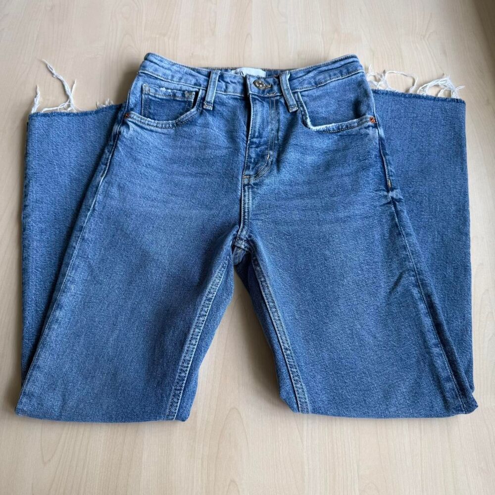 High-Rise Raw Hem Women's Jeans